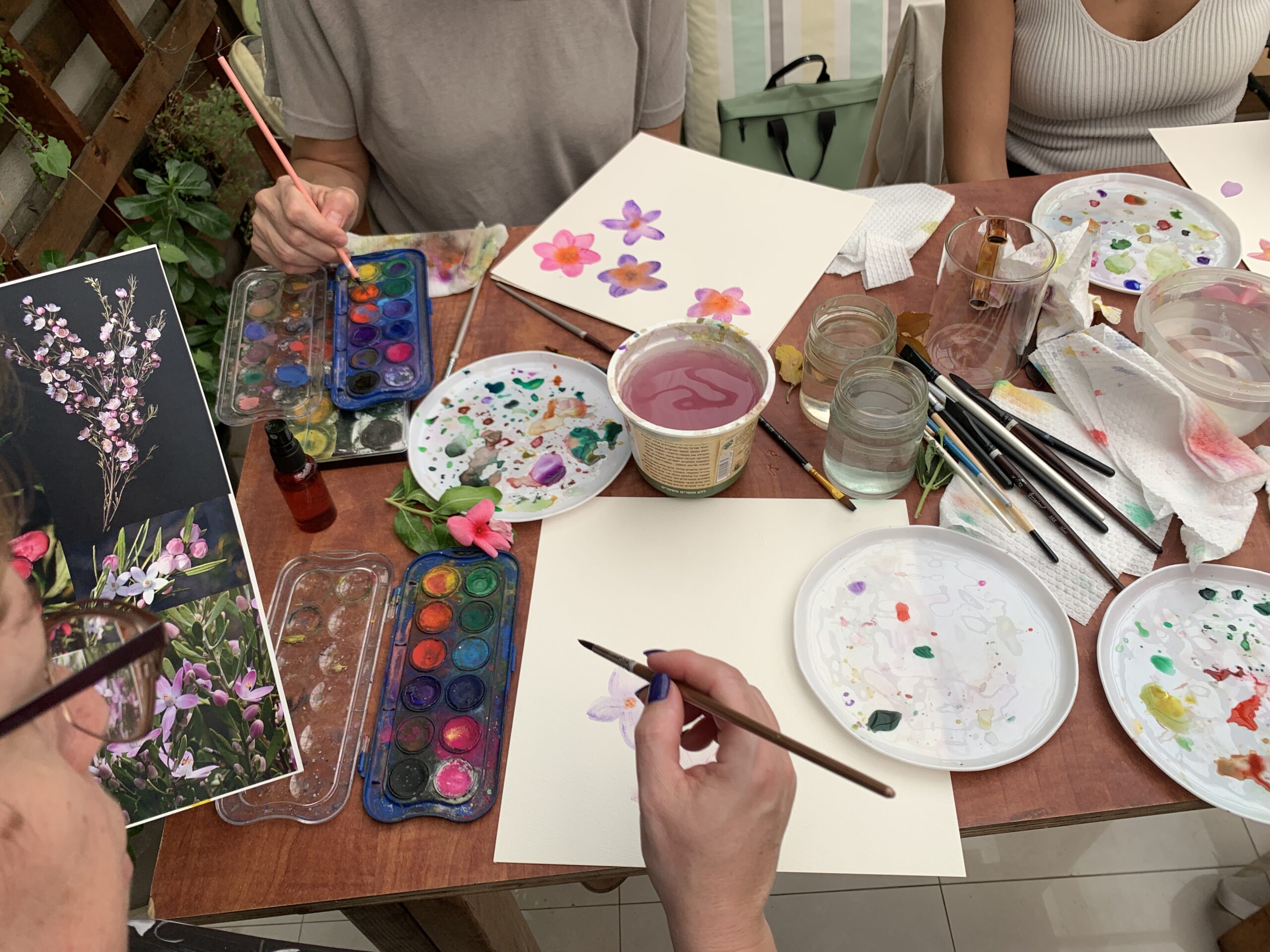 סדנת ציור בוטני בצבעי מים – תמונה 4